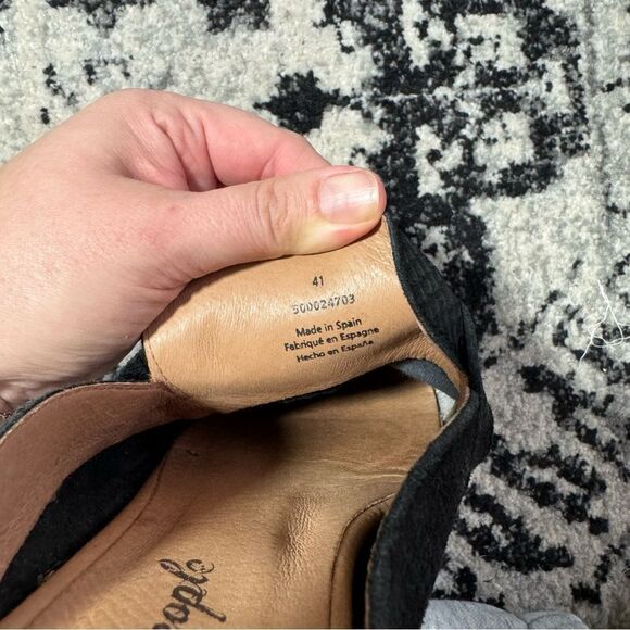 FREE PEOPLE AT EASE BLACK LOAFER MULES Size 41 - Picture 7 of 7